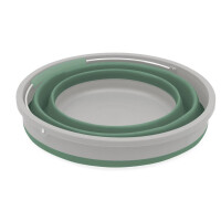 Collaps cubo redondo con tapa Shadow Green