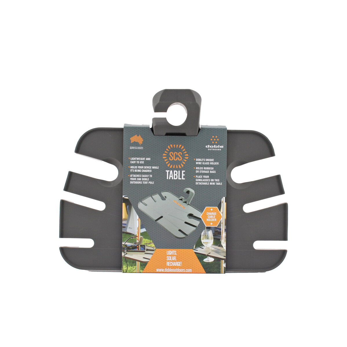 Mesa auxiliar para postes de tienda