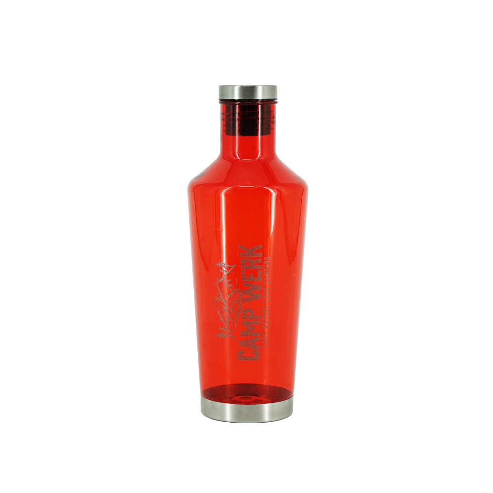 Botella de agua Tritan, 800ml, rojo