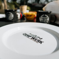 CAMPWERK Plato de esmalte plano