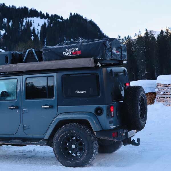 ADVENTURE Tente de toit 140er Cubierta de Repuesto Negra