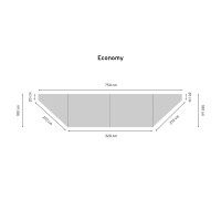 Toldo solar CampWing para remolque-tente Economy